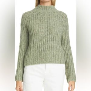 Vince Marled Shaker Stitch Raglan Sleeve Sweater